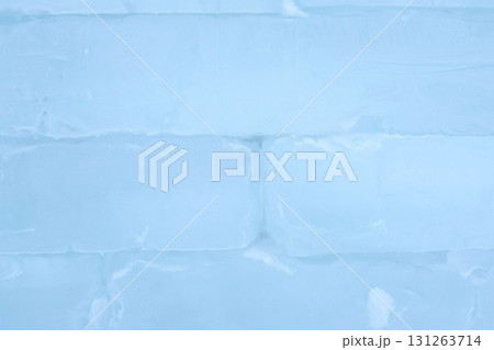 Ice brick wall texture using as background, close-up view. Ice brick wall texture using as background, close-up view. 131263714