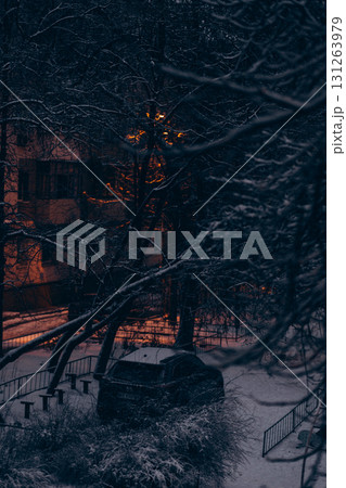 Reykjavik, the capital city of Iceland, at winter in night Reykjavik, the capital city of Iceland, at winter in night 131263979