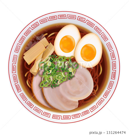 美味しそうな醤油ラーメン 131264474