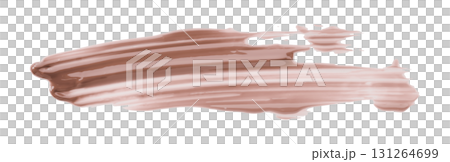 brown watercolor brush isolated on transparent background 131264699