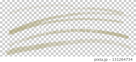 An illustration featuring lines drawn with dark brown ink-like art materials 131264734