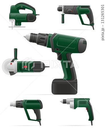 electric tools for repeir home cartoon stock vector illustration 131265301