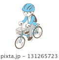 男性自転車ヘルメット02 131265723