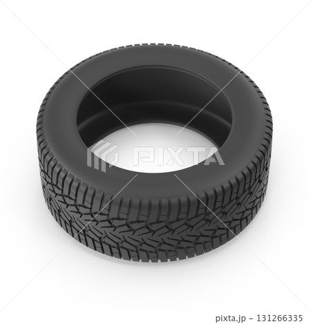 Black tire isolated on white surface Black tire isolated on white surface 131266335
