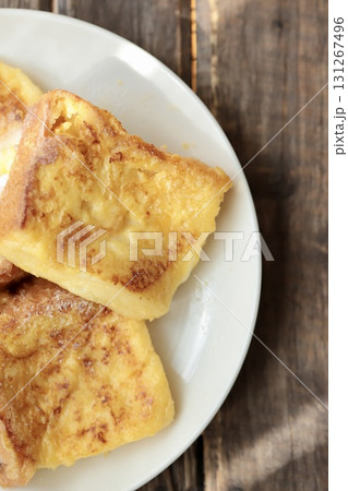 5枚切り食パンを使ったフワとろフレンチトースト 5枚切り食パンを使ったフワとろフレンチトースト 131267496