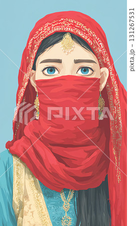 アラビアンな服装の女性 131267531