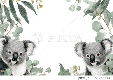 コアラのイラストフレーム 131268443