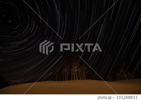北海道　ルスツ　星が輝く夜空 131268631