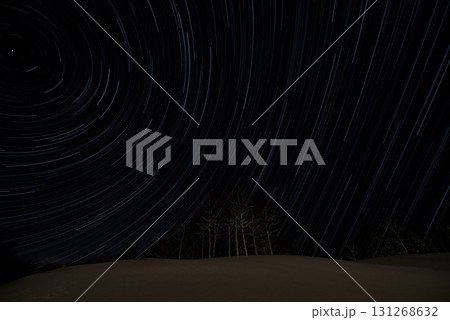 北海道　ルスツ　星が輝く夜空 131268632