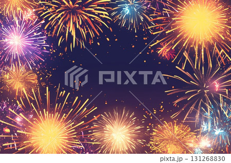 カラフルな花火 131268830