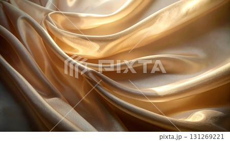 シャンパンベージュの布 131269221