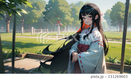 巫女姿の女の子 巫女姿の女の子 131269603