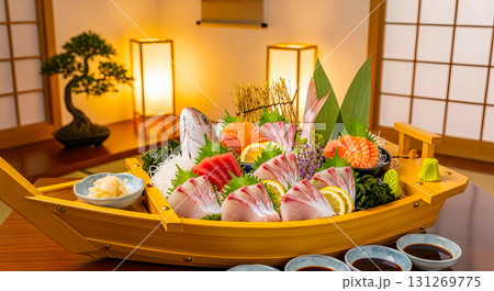 おいしいお刺身の盛り合わせ 131269775