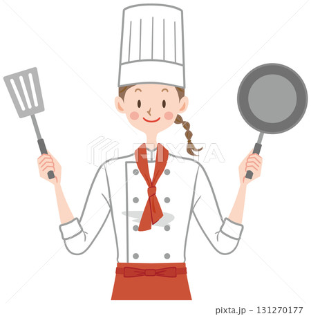 コック シェフ レストラン パティシエのイラスト コック シェフ レストラン パティシエのイラスト 131270177