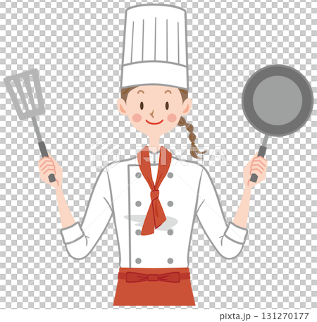 コック シェフ レストラン パティシエのイラスト コック シェフ レストラン パティシエのイラスト 131270177