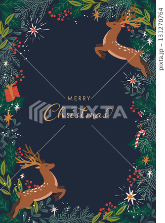 クリスマスのベクターイラストフレーム背景 131270764