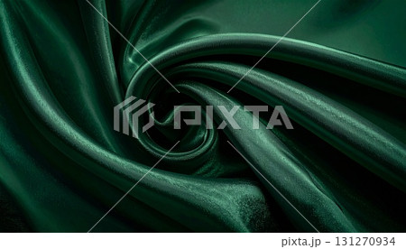 緑色の布 131270934