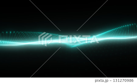抽象的な波形のエフェクト背景 131270986