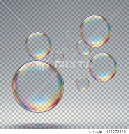 Beautiful soap bubbles 131272366