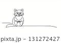 アライグマ線画 131272427
