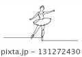 バレリーナ線画 131272430