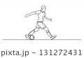 サッカー線画 131272431