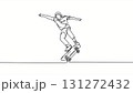 スケートボード線画 131272432