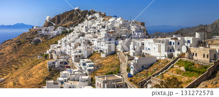 Scenery of Greek islands - Serifos, view with Hora village Scenery of Greek islands - Serifos, view with Hora village 131272578