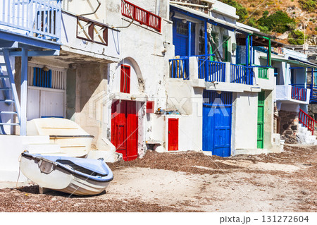 traditional fishing village Klima, Milos island traditional fishing village Klima, Milos island 131272604