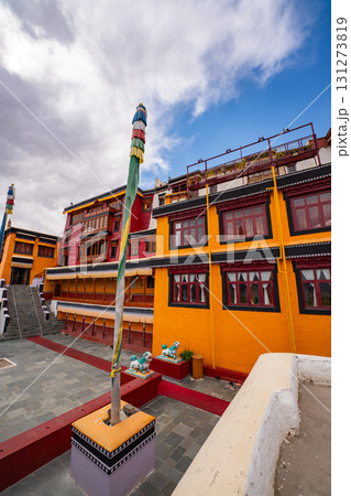 Colorful building of Thiksey Monastery 131273819