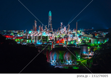 ENEOS和歌山製油所の工場夜景 ENEOS和歌山製油所の工場夜景 131274005