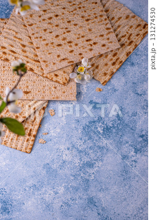 Traditional Jewish bread matzo for Passover Traditional Jewish bread matzo for Passover 131274530
