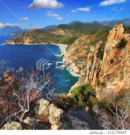 stanning landscapes of Corsica island, France 131276847