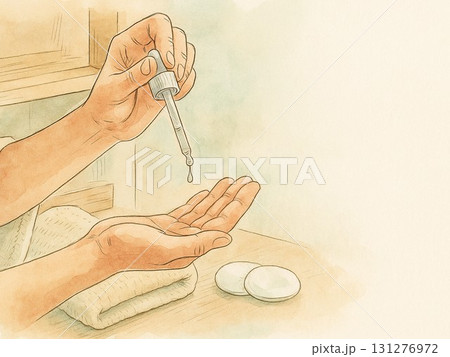 朝のしっとり保湿ルーティン(手元) / Morning Hydration Routine (Han 朝のしっとり保湿ルーティン(手元) / Morning Hydration Routine (Han 131276972