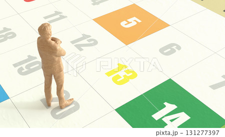 The Calendar for Business concept 3d Rendering. The Calendar for Business concept 3d Rendering. 131277397