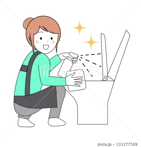 トイレ掃除 131277589