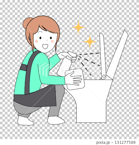 トイレ掃除 131277589