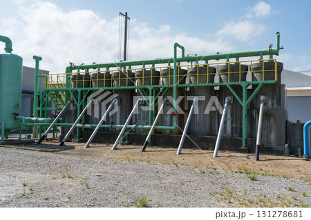 ガスかん水の分離槽・沈砂池 ガスかん水の分離槽・沈砂池 131278681