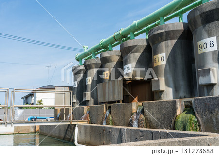 ガスかん水の分離槽・沈砂池 ガスかん水の分離槽・沈砂池 131278688