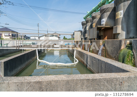 ガスかん水の分離槽・沈砂池 ガスかん水の分離槽・沈砂池 131278694