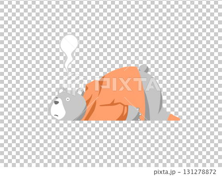 一隻熊,一隻失望至極的動物,彷彿失去了靈魂。 一隻熊,一隻失望至極的動物,彷彿失去了靈魂。 131278872