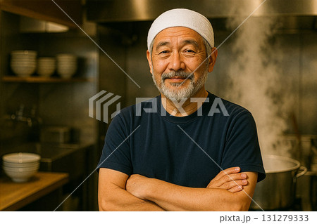 ラーメン屋　笑顔の店主 131279333