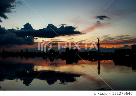 信濃川の朝景 信濃川の朝景 131279646