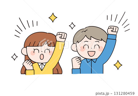 男女2人のイラスト 131280459