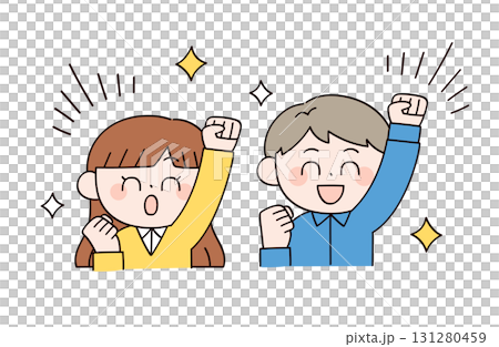 男女2人のイラスト 131280459