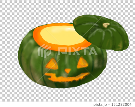 ハロウィンのかぼちゃプリン 131282004