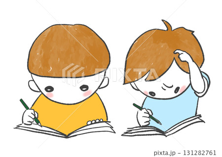 勉強する子供達 131282761