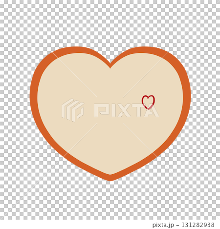 手繪心形 - 鮮豔的日本色彩 - 秋葉圖像 131282938