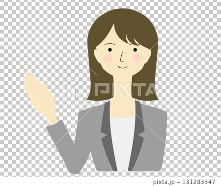 長捲髮的導遊女士 131283347