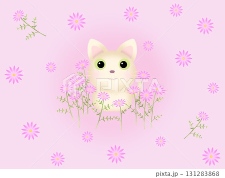 シロネコの背景　E-2 131283868